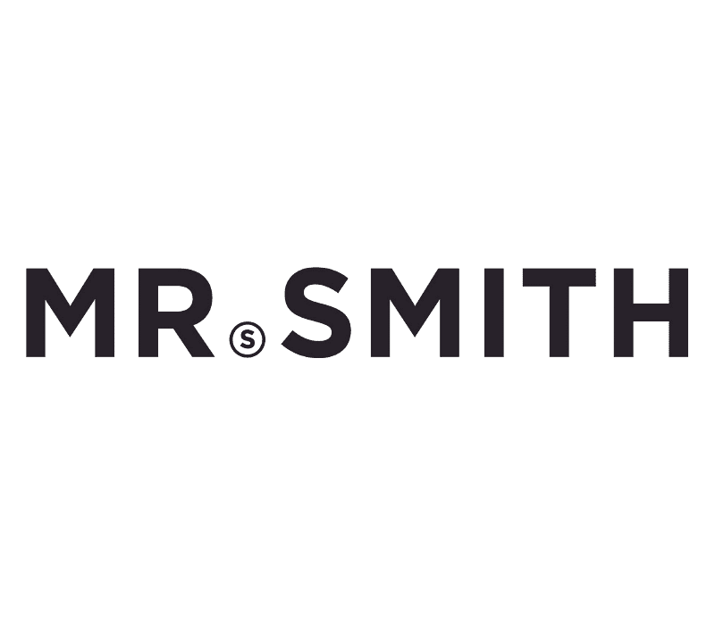 Logo displaying 'Mr. Smith' with a stylized 'S' in a circle.