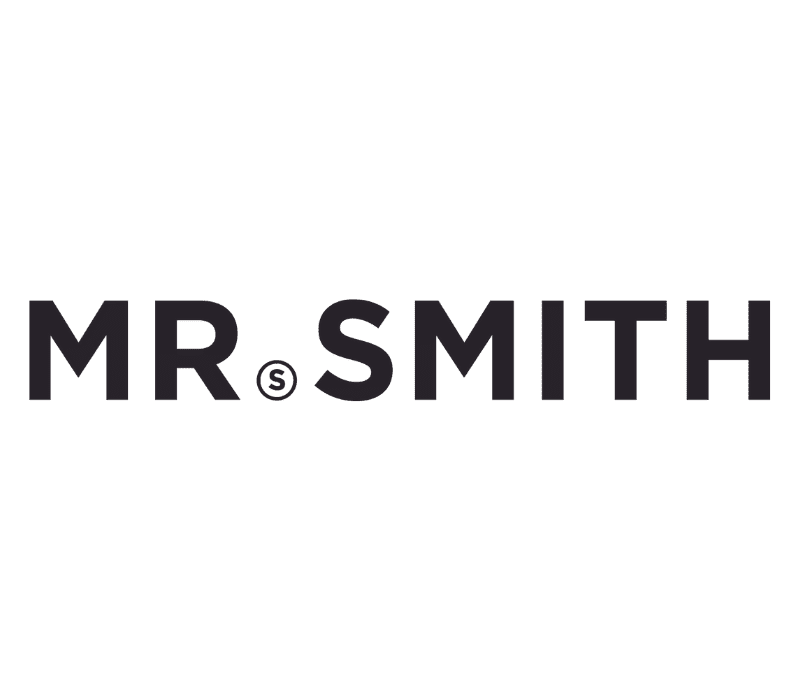 Logo displaying 'Mr. Smith' with a stylized 'S' in a circle.